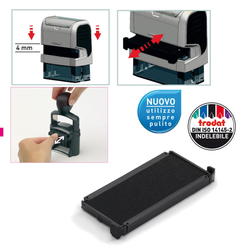 TRODAT 6/4914 CARTUCCE DI RICAMBIO NERO CONF 2 Pz.